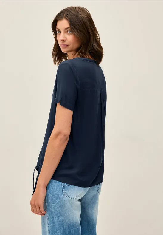 Bluse mit Knotendetail günstig online kaufen