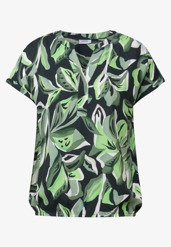 Thumbnail - Cecil Damen Gemustertes Blusenshirt in Grün, Gr: M