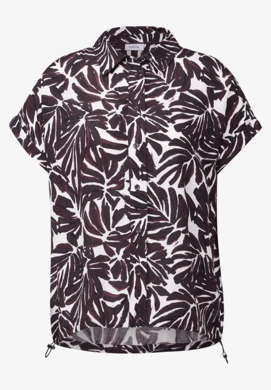 Thumbnail - Cecil Damen Gemusterte Bluse in Rot, Gr: XXL
