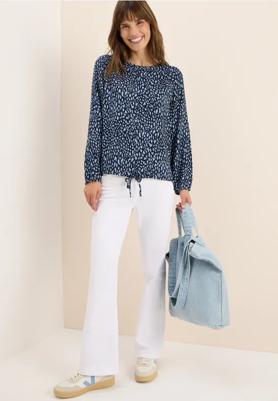 Cecil Bedrukte blouse met koord