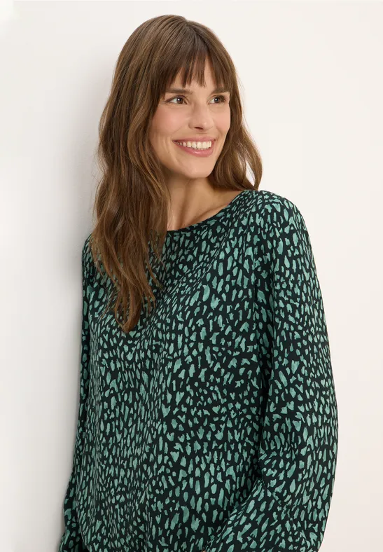 Cecil Bedrukte blouse met koord