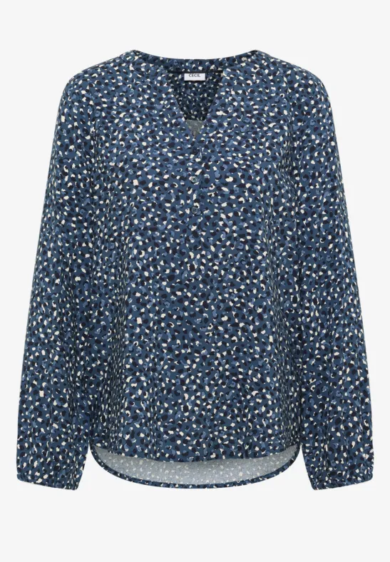 Thumbnail - Cecil Damen Gemusterte Bluse in Blau, Gr: 3XL