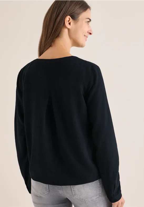 Bluse in Unifarbe günstig online kaufen