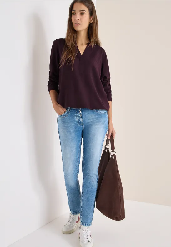 Cecil Blouse in effen kleur