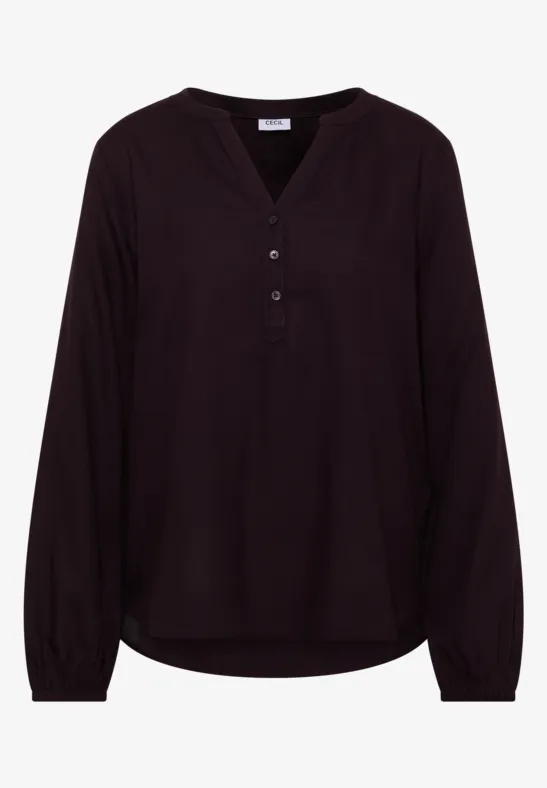 Thumbnail - Cecil Damen Bluse in Unifarbe in Rot, Gr: S