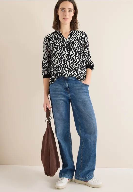 Print-Bluse mit Tape günstig online kaufen