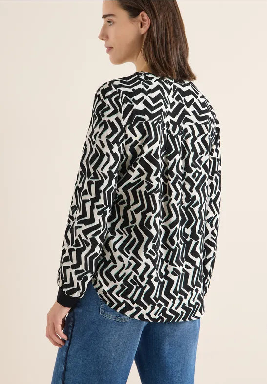 Print-Bluse mit Tape günstig online kaufen