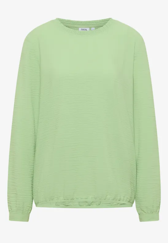 Thumbnail - Cecil Damen Bluse mit Smock-Ausschnitt in Grün, Gr: L