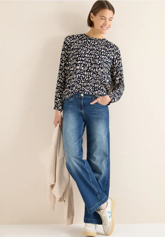 Cecil Blouse met gesmockte halslijn