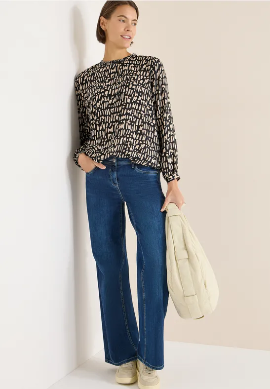 Bluse mit Smock-Ausschnitt günstig online kaufen