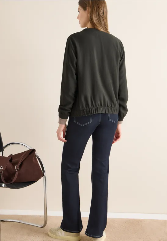 Blouson in Unifarbe günstig online kaufen