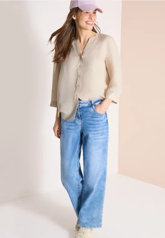 CECIL 3/4-Arm Bluse aus Leinenmix günstig online kaufen