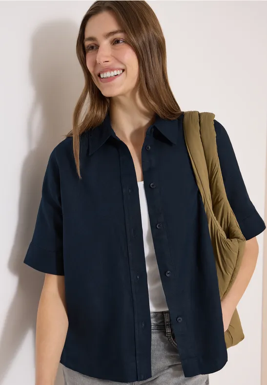 Cecil Blouse met korte mouwen van puur linnen