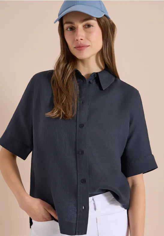 Cecil Blouse met korte mouwen van puur linnen