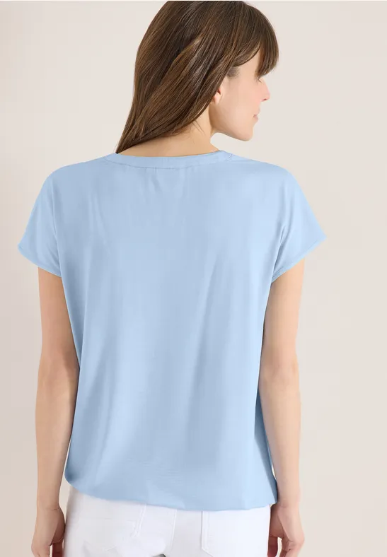 CECIL Kurzarm Bluse mit Strukturmix günstig online kaufen