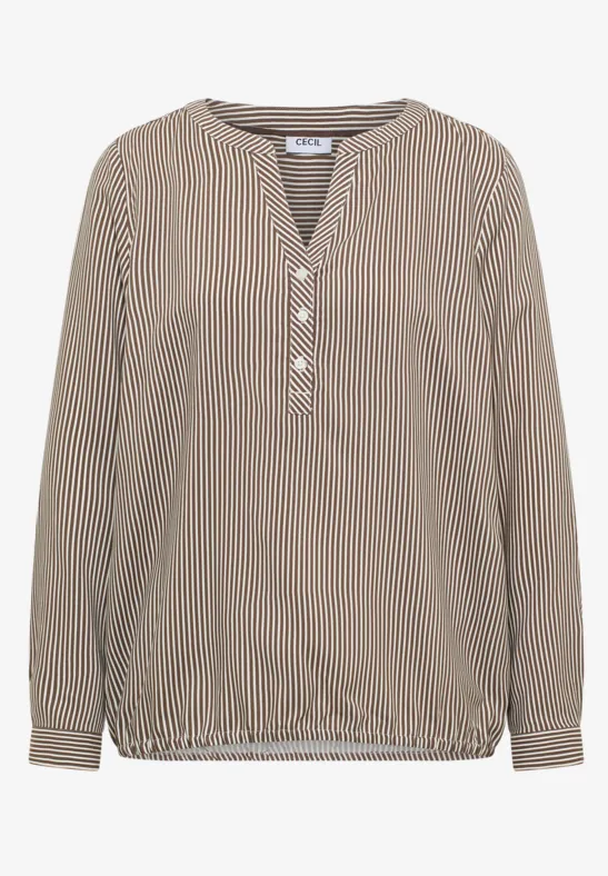 Thumbnail - Cecil Damen Gestreifte Bluse in Beige, Gr: 3XL