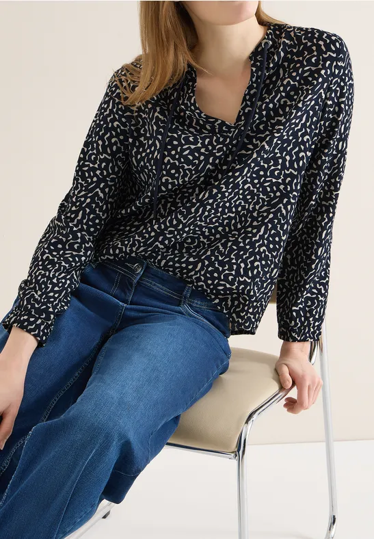 Thumbnail - Cecil Damen Sportive Bluse in Blau, Gr: S