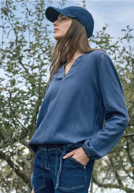 Bluse mit Elastiksaum günstig online kaufen