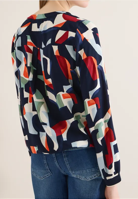 Gemusterte Bluse günstig online kaufen