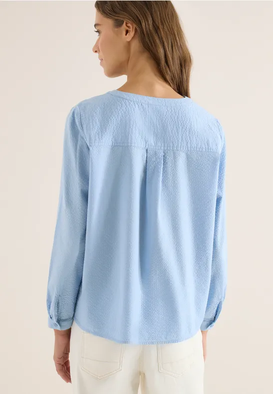 Bluse in Unifarbe günstig online kaufen