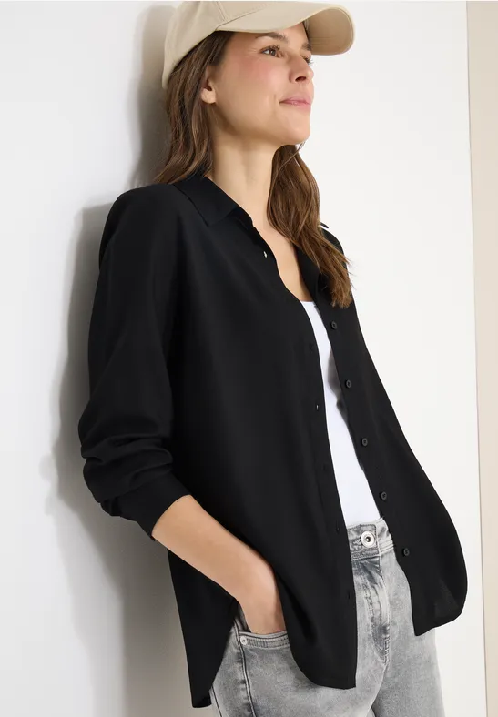CECIL Hemdbluse in Unifarbe günstig online kaufen