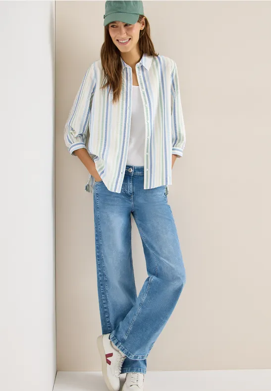 Seersucker Hemdbluse günstig online kaufen