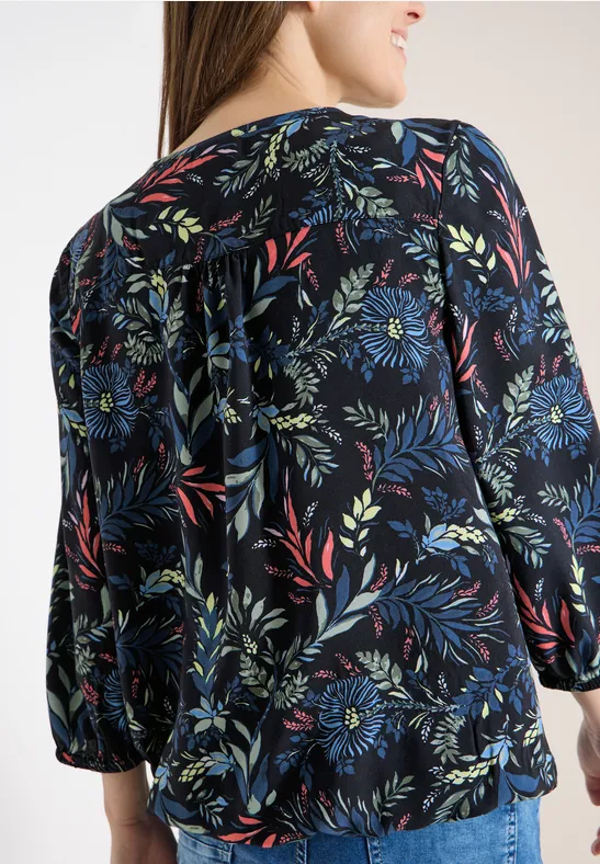 3/4-Arm Bluse mit floralem Muster günstig online kaufen