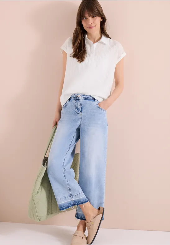 CECIL Dropped Shoulder Bluse mit Struktur günstig online kaufen