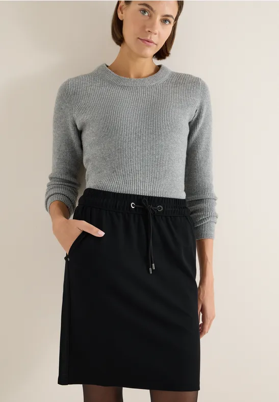 CECIL Jogg-Skirt mit Glitzer-Tape