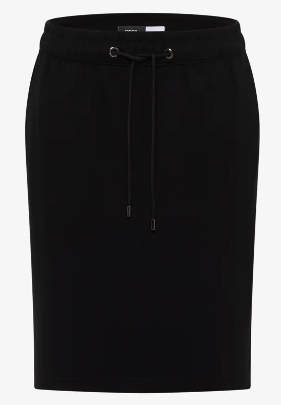 Thumbnail - Cecil Damen Jogg-Skirt mit Glitzer-Tape in Schwarz, Gr: L