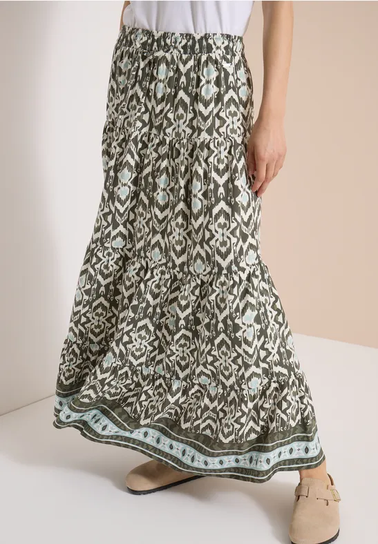 CECIL Midi-Rock mit grafischem Muster günstig online kaufen