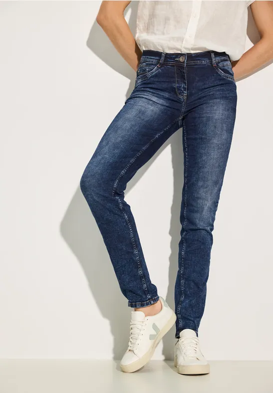cecil Jeans Casual Fit Baumwolle Blau