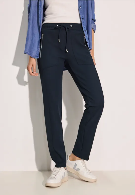 cecil Hose Casual Fit Polyamide-Esasthan Blau