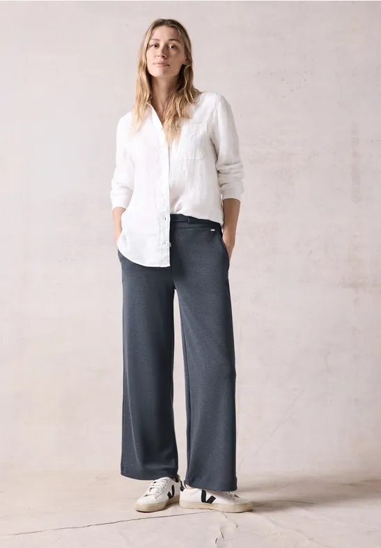 Thumbnail - Cecil Damen Hose im Loose Fit in Blau, Gr: XL