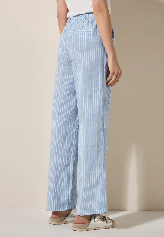 Wide Leg Leinenhose günstig online kaufen