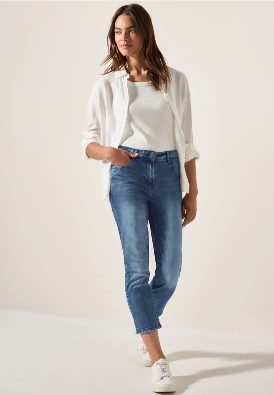 Thumbnail - Cecil Damen 3/4 Jeans in Blau, Gr: 36