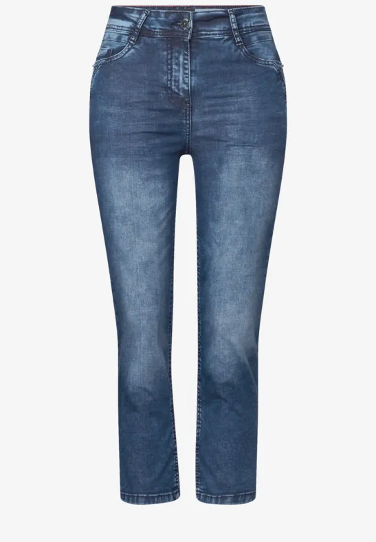 Thumbnail - Cecil Damen 3/4 Jeans in Blau, Gr: 36