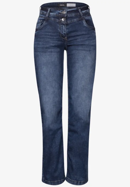 Thumbnail - Cecil Damen Wide Leg Jeans in Blau, Gr: 29