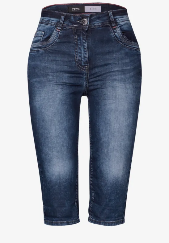 Thumbnail - Cecil Damen Jeansshorts in Blau, Gr: 30