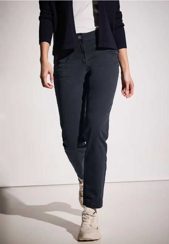 cecil Jeans Casual Fit Slim Baumwolle-Polyester-Esasthan Blau