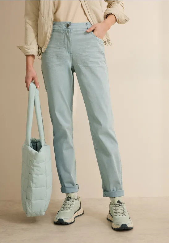 cecil Casual Fit Jeans Slim Legs Gruen