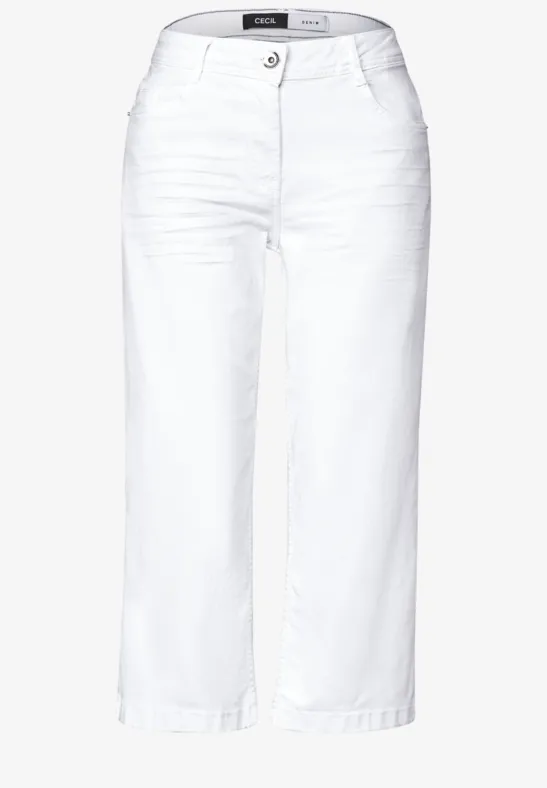 Thumbnail - Cecil Damen 3/4 Jeans in Weiß, Gr: 36