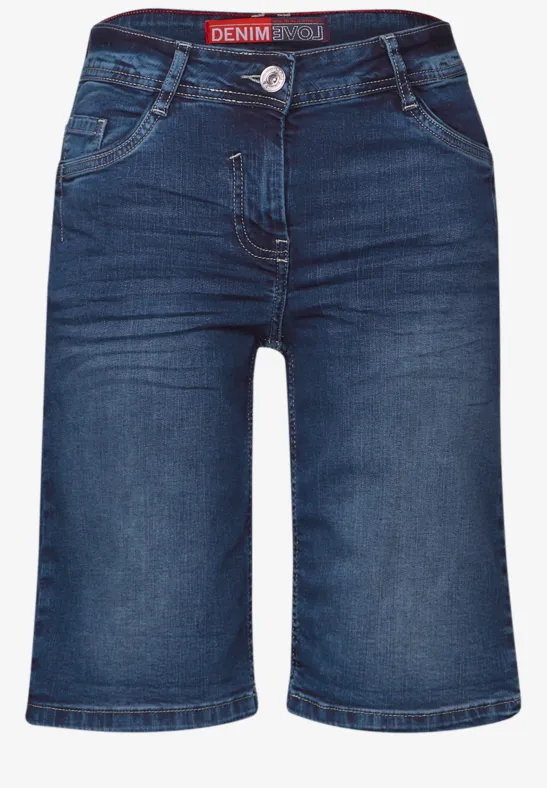 Thumbnail - Cecil Damen Jeansshorts in Blau, Gr: 25
