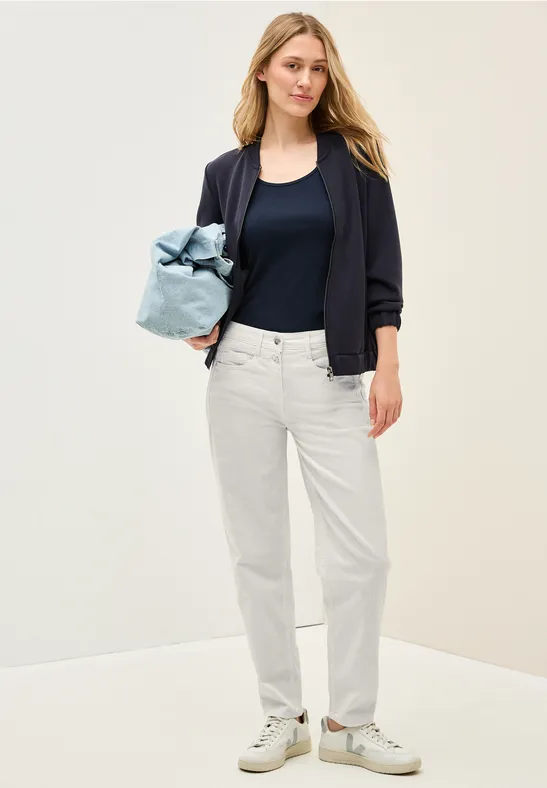 Thumbnail - Cecil Damen Ballon Fit Jeans in Grau, Gr: 25