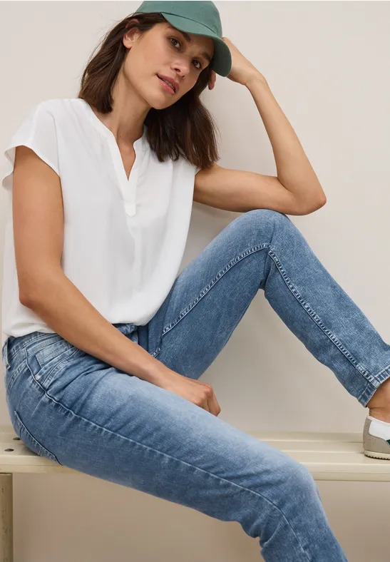 Cecil Gerade Jeans, Middle Waist günstig online kaufen