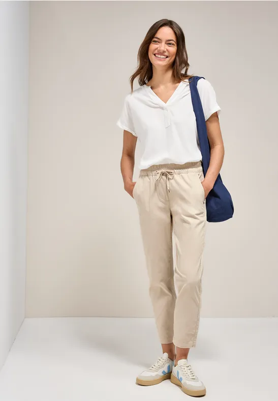 Thumbnail - Cecil Damen 7/8 Casual Fit Hose in Beige, Gr: L
