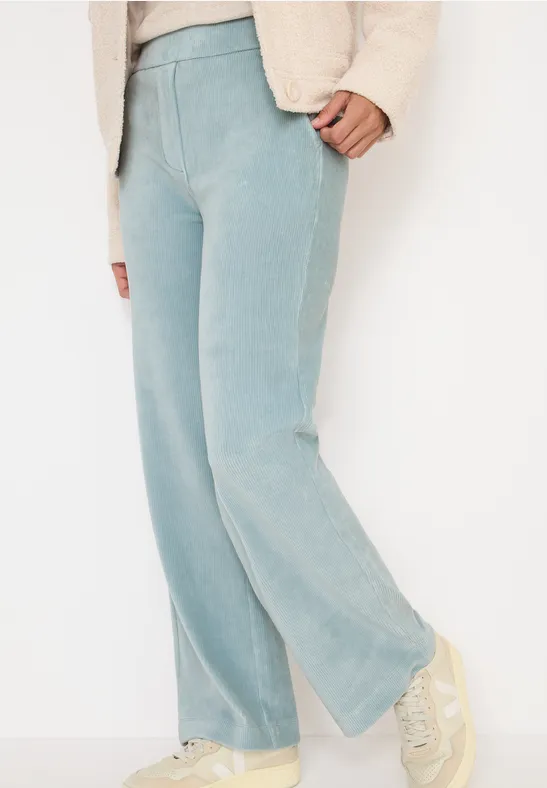 Thumbnail - Cecil Damen Wide Leg Cordhose in Blau, Gr: S