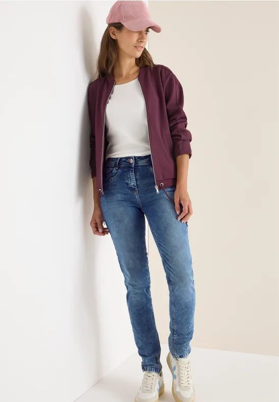 Thumbnail - Cecil Damen Slim Fit Jeans in Blau, Gr: 27