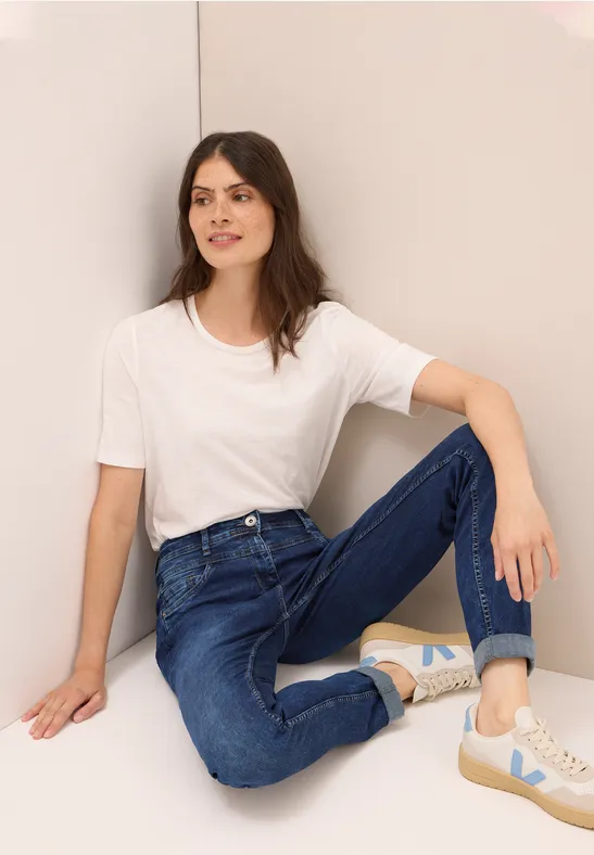 Thumbnail - Cecil Damen Slim Fit Jeans in Blau, Gr: 26