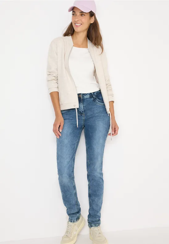 Thumbnail - Cecil Damen Slim Fit Jeans in Blau, Gr: 34